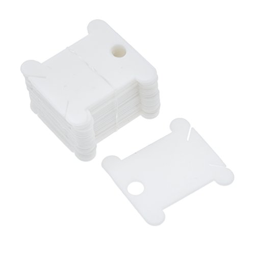 BetterUS Floss Winder With 30Pcs Paper Floss Bobbins For Embroidery Floss Organizer Cross-Stitch Thread Holder - Thumbnail 3