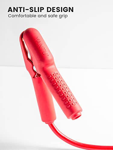 YANTU Jumper Cables for Car Battery, -40℉ 20 FT 6 Gauge Heavy Duty Booster Cables, Stable Insulated Alligator Clips, Suitable for Car/SUV