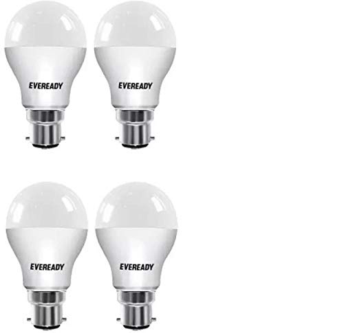 Eveready 10 W Round B22 LED Bulb (White, Pack of 4)