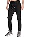ITALYMORN Black Joggers Men with Pockets (Black, Medium)