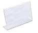 Tag Plastics 6x4 Clear Acrylic Picture Frames - 4x6 Horizontal Slanted Sign Holders - Photo Displays (6)
