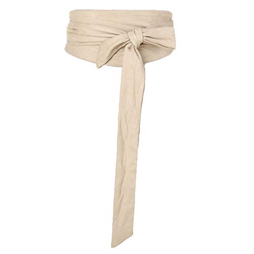 Women Wide Bow Obi Belt Sash Tie Cinch Waist Strap - Thumbnail 6