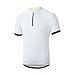 ARSUXEO Men's Cycling Jerseys Short Sleeves MTB Bike Shirt 635 White Size X-Large