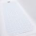 TIKE SMART Extra-Long Non-Slip Bathtub & Shower Mat 39”x16” (Smooth/Non-Textured Tubs Only) Safe, Clean, Machine-Washable, Superior Grip&Drainage, Vinyl, Opaque White