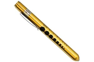 MEDTOOL Medical Pen Lights for Nurses Doctors, Reusable LED Medical Penlight Flashlight with Pupil Gauge and Ruler, White Light, Choose Color (Blue)