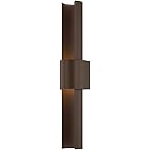 Troy Lighting B6428-BRZ Ossian - 17W 1 LED Outdoor Wall Sconce-28 Inch Tall and 4.75 Inch Wide