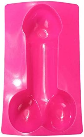 2018 Newest Party Silicone Cake Soap Mold Hilarious Funny Mousse Chocolate Fondant Jelly Mould Heat Resistant Loaf Pan Baking Tool 10.8 Inches（Pink)