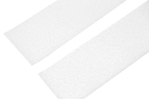 2" Stronghold White Hook and Loop Adhesive - Fastener Tape - 15 Feet - 4.9 Yard Set