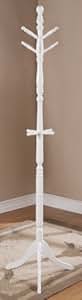 Amazon.com: New White Finish Wooden 6" Foot Tall Hat Coat ...