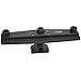 Scotty #257 Triple Rod Holder Board only (No Rod Holders) Includes Post Bracket and Mount, Black, Small