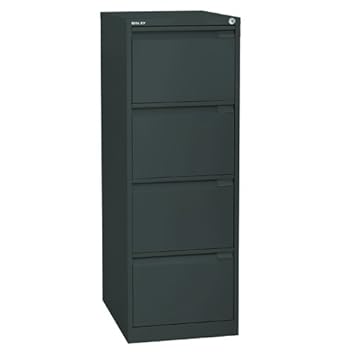 Bisley Bs4e Filing Cabinet Flush Front 4 Drawer W470xd622xh1321mm