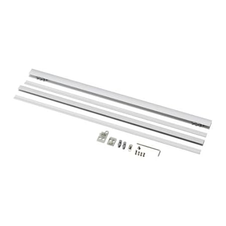 Ikea Kvartal Top And Base Aluminium Rail Special Size 45 Cm