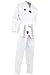 Mooto TaeKwonDo BS4 Dan DoBok Korea WTF White V-Neck TKD Uniforms for Poomsae & Training with Free TKD Patch 0 to 7