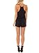 REORIA Womens Casual Summer One Piece Sleeveless Spaghetti Strap Playsuits Short Jumpsuit Beach Rompers Black Medium