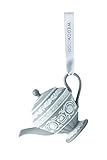 Wedgwood Iconic Teapot Christmas Ornament, Grey