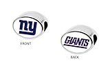 New York Giants 2-Sided Bead Fits Most Bracelet Lines Including Pandora, Chamilia, Troll, Biagi, Zable, Kera, Personality, Reflections, Silverado and More