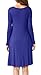 GRECERELLE Womens Long Sleeve Casual Loose T-Shirt Dress Royal Blue-L
