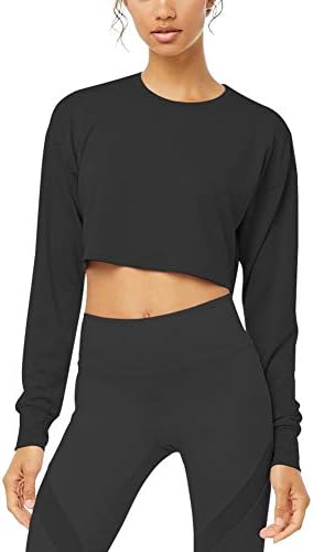 fitness long sleeve crop top