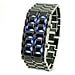 Lava Style Iron Samurai Stainless Steel Bracelet LED Watch RED / BLUE **2 PACK**