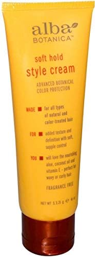 Alba Botanica Style Cream Soft Hold Fragrance Free 4 oz (113 g) price ...