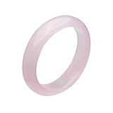 Parma77 Fashion Pink Rose Jade Jadeite Bangle Gems Bracelet Gifts for Mother's Day Christmas