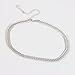 Boosic Adjustable Fishbone Choker Necklace Shaped Necklace For Women Silver Tone