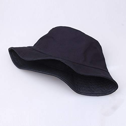 XGao Bucket Hats for Women, Bucket Hats for Men, Bucket Hat, Unisex Fisherman Hat Summer Outdoor Smile Face Printing Wearing Visor Folding Fishing Bucket Caps Foldable Outdoors Sun Cap (Navy) - Thumbnail 3