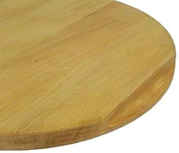 Rundes Pizzabrett Rund Holzplatte Schneidebrett Servieren Pizza Massivholz 35 Cm Amazon De Kuche Haushalt