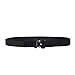 GRULLIN Tactical MOLLE Nylon Belt,Military Style Riggers Web Waist Belt with Heavy Duty Quick Release Metal Buckle for Men (Black-03)