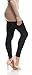 LMBLush Moda Seamless Full Length Leggings Footless Tights Underlayer in Many Colors, Black One Size (Fits XS - XL)