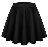 Womens Versatile Stretchy Flared Skater Skirt