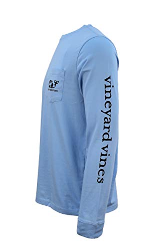 Vineyard Vines Mens Cotton Graphic T-Shirt (Soccer Whale Fill/Jake Blue, Small)