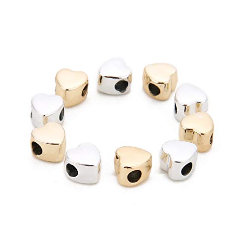 24 Pcs Alloy Love Heart Charms Mixed Smooth Metal Charms Pendants Accessory, DIY for Jewelry Making and Crafting