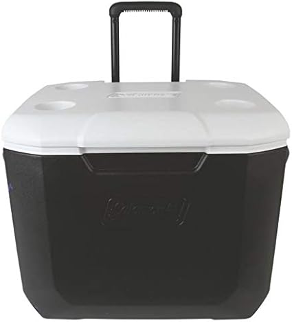 Amazon Coleman コールマン クーラーボックス 日本未発売品 60qt ホイールクーラー 黒 白 コールマン Coleman クーラーボックス