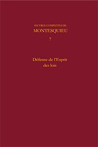 Oeuvres complètes de Montesquieu