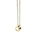 BAOLI 1.4cm Double Love Loop Rose Gold Necklace Jewelry for Women