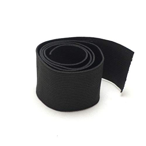 Luwigs 1.5inches Wide Black Elastic Bands Hair Wig Accessories for Making Wigs/Lace Frontal/Lace Closure 6pcs/lot