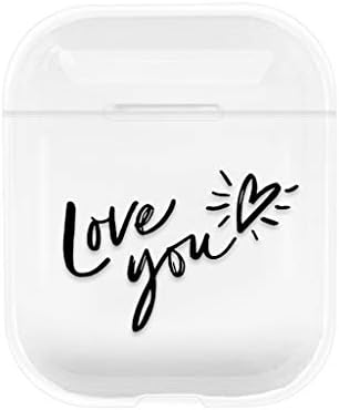 NANTE Accessories Cute PC Protective Cover Case Protective for Airpods 2/1 Earphone Headset Covers Key Chain Pouch Skin (C)