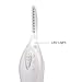 Heated Eyelash Curler with Comb Design LED Light, Electric Eyelash Curler (White)