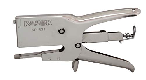 KP-R31 Heavy Duty Manual Plier Stapler - Blunt, Sword and Bag Sealer anvils Included. for Staples STCR5019, STH5019, JK694, Rapid 73. 1/4" - 1/2" SIM Rapid HD31 10540310