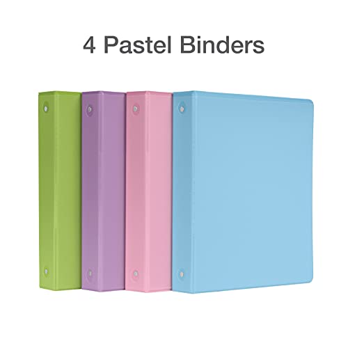 Cardinal 3 Ring Binders, 1.5 Inch, Round Rings, Holds 350 Sheets