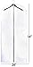 Handy Laundry Clear Vinyl Garment Bag - Protect Your Clothing While Traveling and Dust Free While Hanging in Your Closet. Ideal for Coats, Suits, Dresses or Gowns - Set of 2 (24 X 54 Inches)