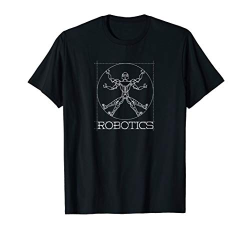 Da Vinci Vitruvian Robot RoboticsDa Vinci Vitruvian Robot Engineering Robotics T-Shirt