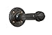 DIY CARTEL Industrial Pipe Shelf Bracket Hardware Only - Perfect for: Custom Shelves, Floating Shelves, and Industrial/Vintage Pipe Furniture - Industrial Quality - 2 Pack