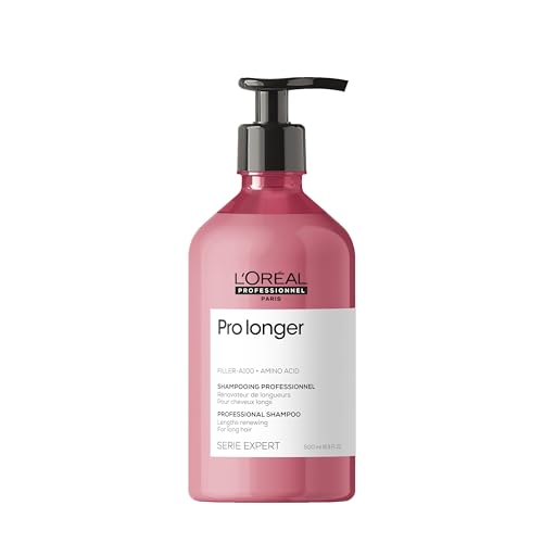 L'Oréal Professionnel Stärkendes Haarshampoo für langes und dünnes Haar, Mit Filler A-100 & Aminosäuren, Serie Expert, Pro Longer Shampoo, 500 ml