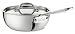 All-Clad 4213 Stainless Steel Tri-Ply Bonded Dishwasher Safe Saucier Pan with Lid / Cookware, 3-Quart, Silver - 8701004406 primary