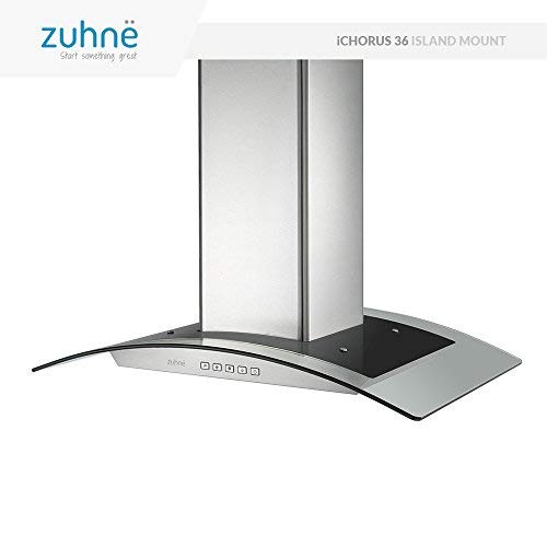 Zuhne iChorus 36 inch Kitchen Island Ducted/Ductless Stainless Steel