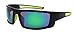 Edge I-Wear Sports Mirror Safety Sunglasses ANSI Z87+ Color Lens 570100/REV-2(BLK.gn)