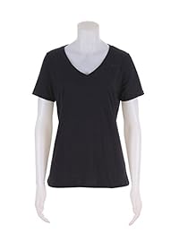 Nike - Camiseta de manga corta de algodón cuello de pico Dri-Fit 2.0 para mujer.
