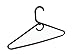 THE UM24 Set of 9 Heavy Duty Tubular Hangers Black Jumbo Plastic Adult Cloth Coat Suit Closet Organization Hanger Black